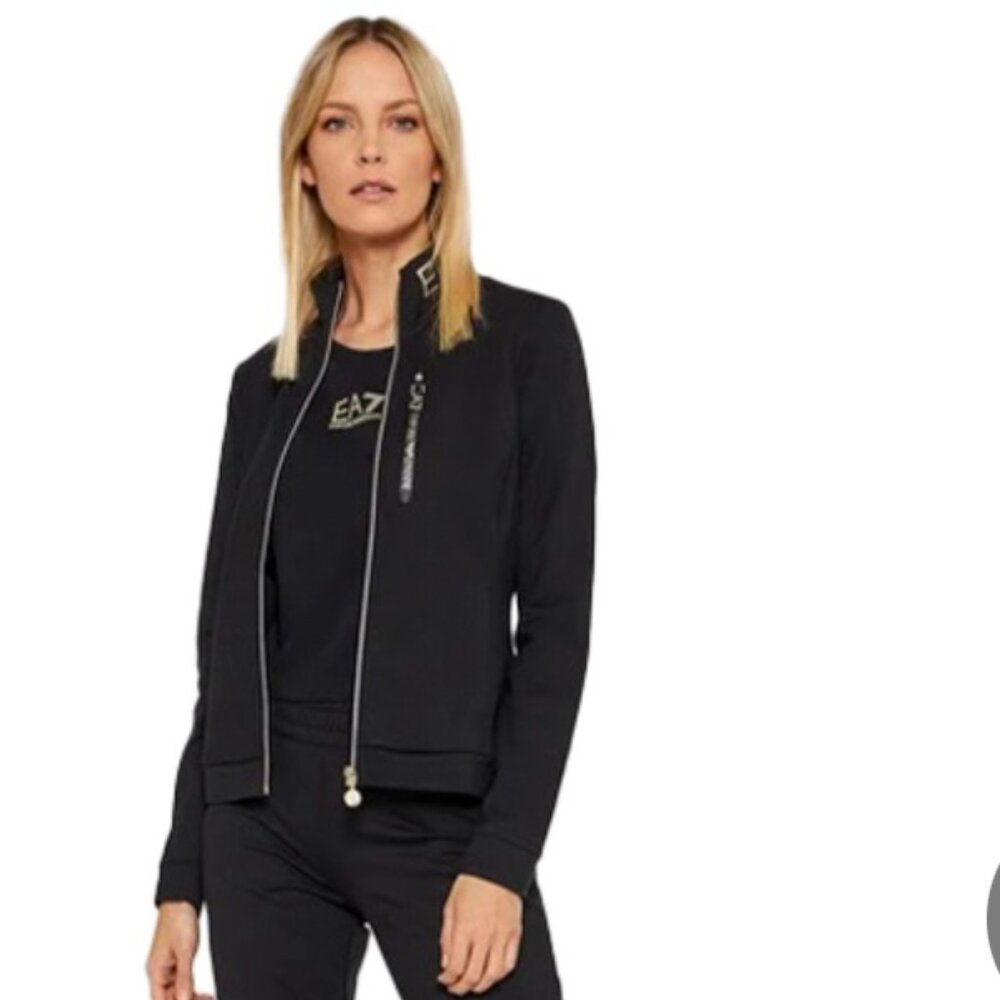 🖤 EA7 Emporio Armani Women’s Black Tracksuit 2 pieces – Size S (EU 42) 🖤